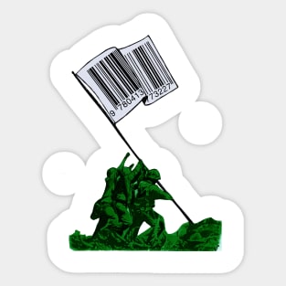 Raising The Flag Of Commerce Sticker